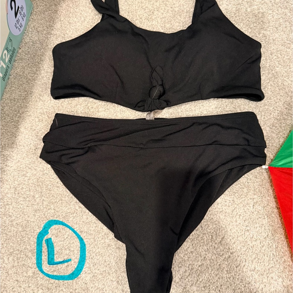 Black Women's Swimwear Set